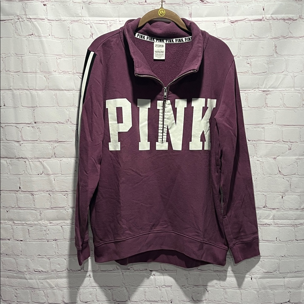 Victoria's Secret PINK Purple Pullover Sweatshirt Woman’s‎ Size Large